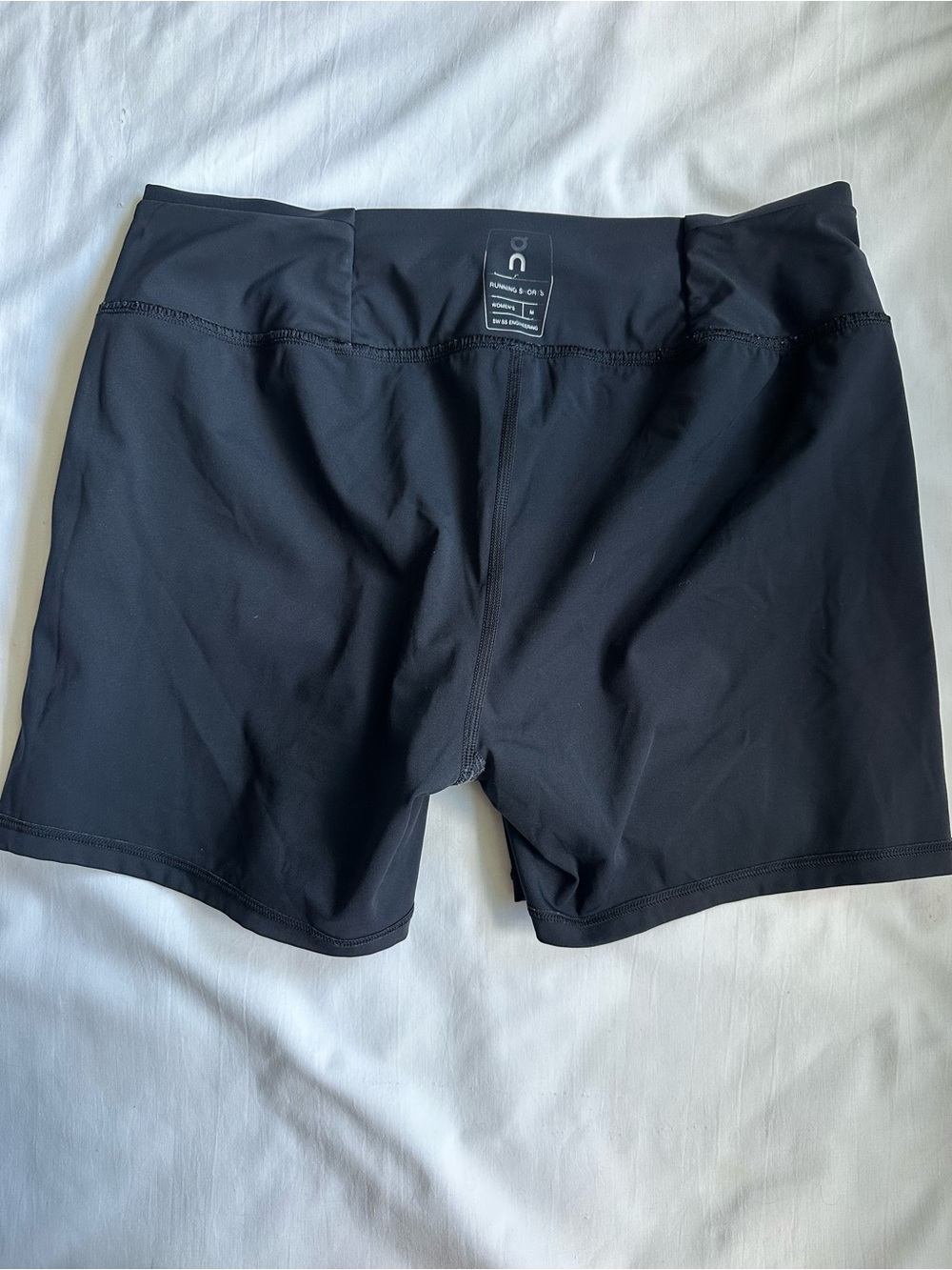 On Running Women's Light Blue Layered Shorts with Black Waistband - Picture 5 of 13